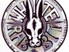 »White Rabbit«-Flyer S/W (rund)